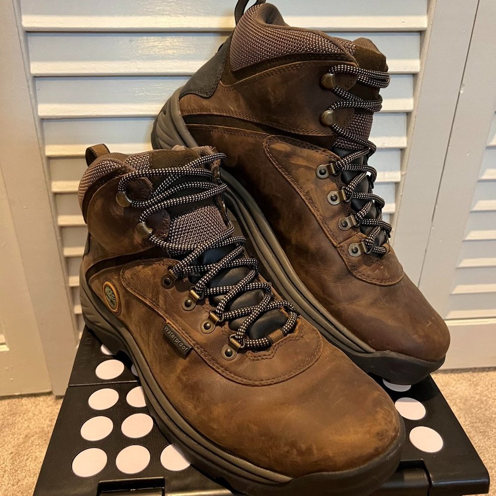 Timberland Men's White Ledge Mid Waterproof Ankle Boot, Dk Brown, Leather Hiker